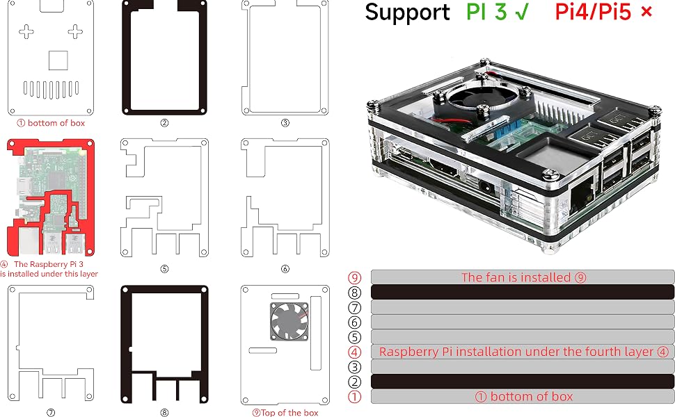 raspberry pi 3 b case raspberry pi 3 model b case raspberry pi 3 accessories rasberry pi case