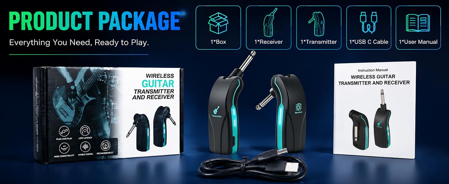 electric guitar wireless transmitter