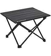 ROCK CLOUD Portable Camping Table Ultralight Aluminum Camp Table Folding Beach Table for Camping ...