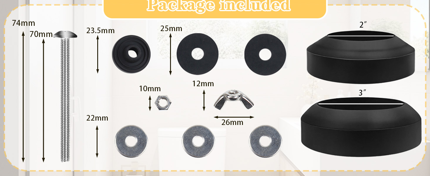 Heavy Duty Toilet Tank Bolts Replacement