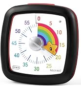 Secura 60-Minute Visual Timer, Silent Study Timer for Kids and Adults, Time Clocks, Time Manageme...