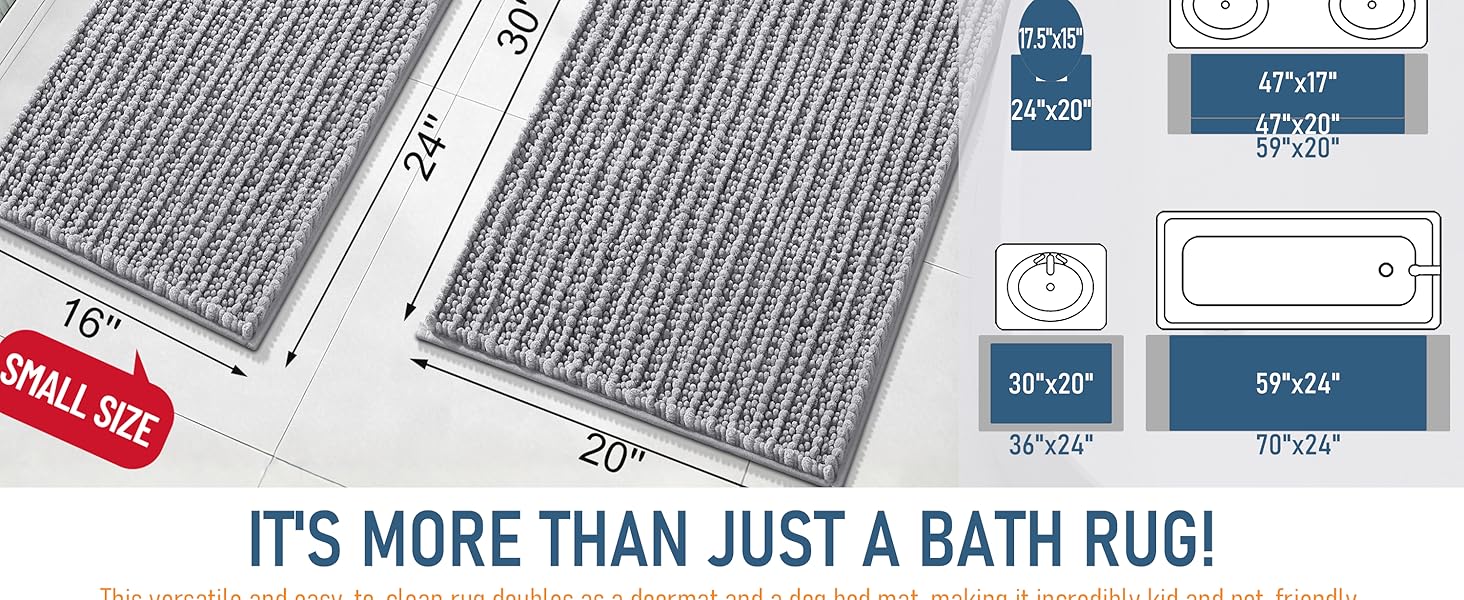 OLANLY Bathroom Rug Mat