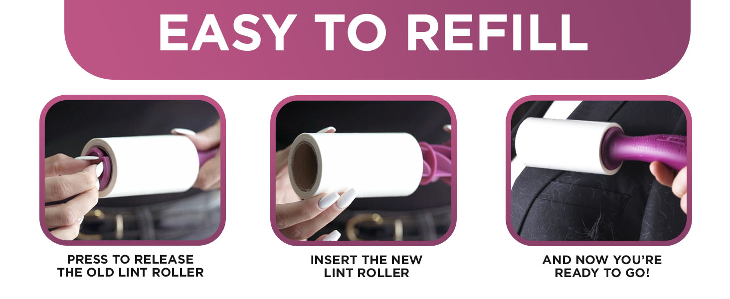 Metkix Lint Roller Pet Hair Remover Extra Sticky Perfect Solution