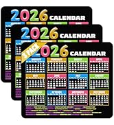 2026 Calendar Mouse Pad, 9.5 x 7.9 Inch, Non-Slip Rubber Base, Computer Laptop Office Desk Access...