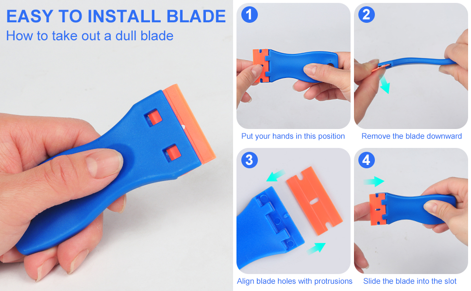 plastic razor blade scraper