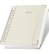 ALKALO Spiral Notebook Journal, 328 Pages Linen Hardcover College Ruled Notebook, Lined Thick Jou...