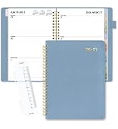 SUNEE 2026-2027 Weekly & Monthly Planner 6.4"x8.5" - 12 Month (July 2026 - June 2027), Vegan Leat...