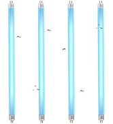 uvcoolplunge 4 Pcs 8W 12 Inch T5 Replacement UV Bulb F8T5/BL UVA 365nm Fluorescent Light Bulbs Co...