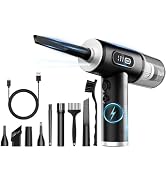 Compressed Air Duster & Vacuum Cleaner-3 Gear Adjustable 100000RPM Handheld Car Vacuum/Air Blower...