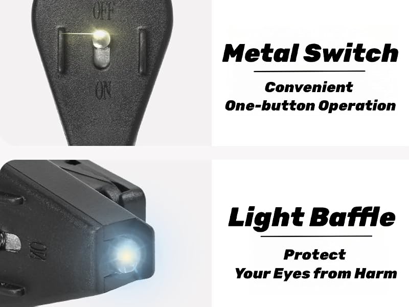 Metal switch Convenient one-button operation Light baffle Protect your eyes from harm