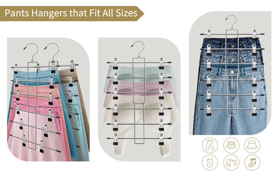 Multipurpose Space Saving Hangers