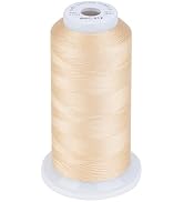 Simthread 100% Cotton Thread 1641 Yards Eggshell for Sewing Quilting