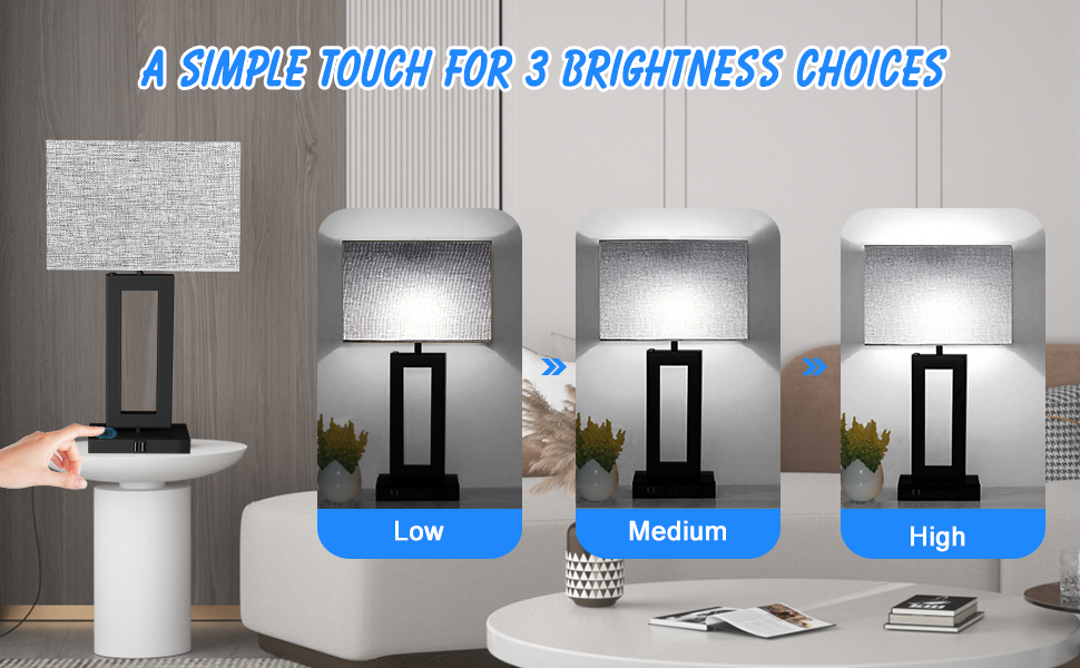 touch table lamps for living room