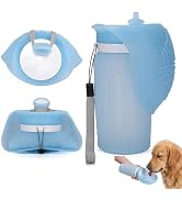 EPETKO Portable Dog Water Bottle, Leak Proof Collapsible Water Bottles Lightweight Dog Water Bott...