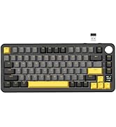 ATTACK SHARK X85 Pro Wireless Gaming Keyboard,Hot Swappable,Tri-Mode(BT 5.1/2.4Ghz/Type-C),Gasket...