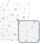 Nest Designs 4-Layer Nesting Baby Blanket | Newborn & Toddler Essentials, with Matching Washcloth...