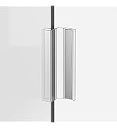 Shower Door Magnet - U Channel Door Frame with Clear Polycarbonate and Magnet for 3/8" Swing Glas...