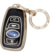 Elegananccy for Subaru Key Fob Cover, Soft Full Protection Key Case Shell with Keychain Compatibl...