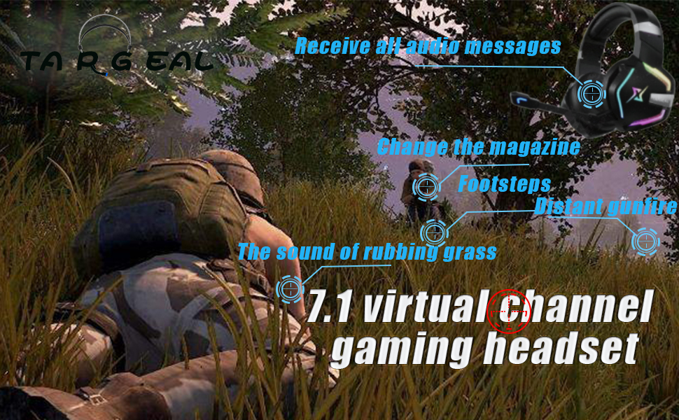 virtual 7.1 channel gaming headset