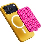 OCTOBUDDY Magnet - Dual Magnetic & Suction Phone Mount - Magnetic-Compatible Silicone Mobile Hold...