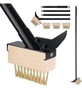 Mitclear Weed Moss Remover Brush with Long Handle(50IN), Crack Weeder Moss Removal Tool with Wire...