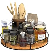 Lazy Susan Turntable Organizer for Cabinet Pantry Kitchen Countertop Refrigerator Cupboard, Pine ...