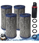 NewKe 8 Pack Activated Carbon Micron Cartridge Replacement for MarineLand Magnum Polishing Intern...