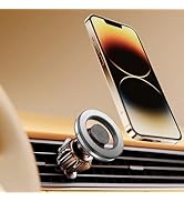 LnkXT for Magsafe Car Mount for iPhone, Aluminum Alloy Vent Mount,Built-in Air Freshener,Magnetic...