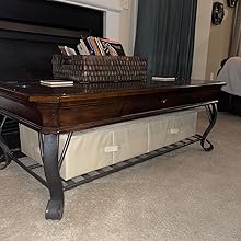 on the bottom of coffee tables