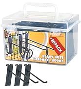 Alyoen Gridwall Hooks 2in, Grid Wall Hangers, Black Grid Panel Hooks, Metal Display Hooks for Gri...