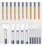 Paint Brushes Set, 20 Sizes Different Kids Painting Brushes Acrylic Paint Brush Set, Paint Brushe...