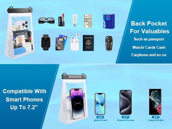 cell phone waterproof pouch waterproof phone bag water phone protector pouch