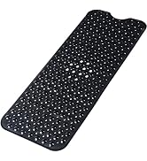 Large Non Slip Bathtub Mat, Extra Long Bath Mat for Tub, 40 x 16 Inch, Machine Washable Shower Ma...