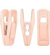 Andiker 20PCS Pink Velvet Hanger Clips, Non-Slip Strong Finger Flocked Clips for Thin Velvet Hang...