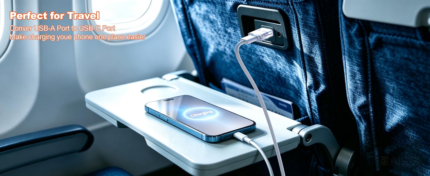 usb to usb c adapter for airplane