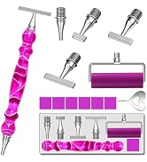 LEIYULY 13PCS Diamond Art Pen, with 1,3,6,9 Stainless Steel Nibs, Ergonomic Diamond Art Pen, 5D D...