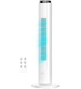 ZAFRO Tower Fan for Bedroom, 37'' Cooling Fans with 4 Modes 6 Speeds, 26 ft/s Velocity, 28dB Quie...