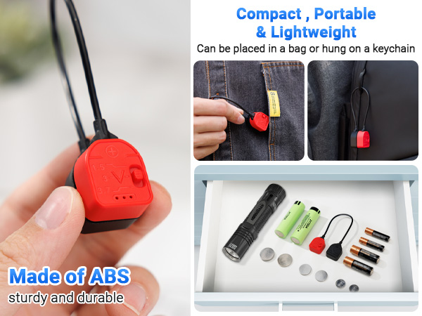 Battery Tester Checker for AA AAA CR2032 LR44 and more batteries