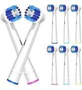 8pcs Replacement Brush Heads Compatible with Braun Oral-B, Professional Electric Toothbrush Heads...