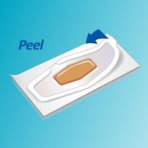 Nexcare Waterproof Bandages Peel wrapper apart
