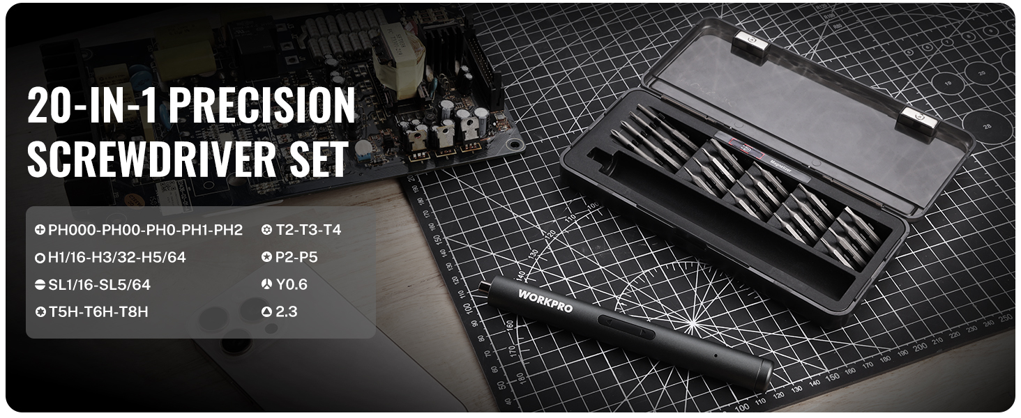Precision Electric Screwdriver Set