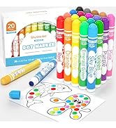 Shuttle Art Dot Markers, 20 Colors Washable Markers for Toddlers,Bingo Daubers Supplies Kids Pres...