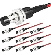 DaierTek Mini Momentary Push Button Switch 1A 250VAC Small Pushbutton Switch Normal Open (NO) Pre...