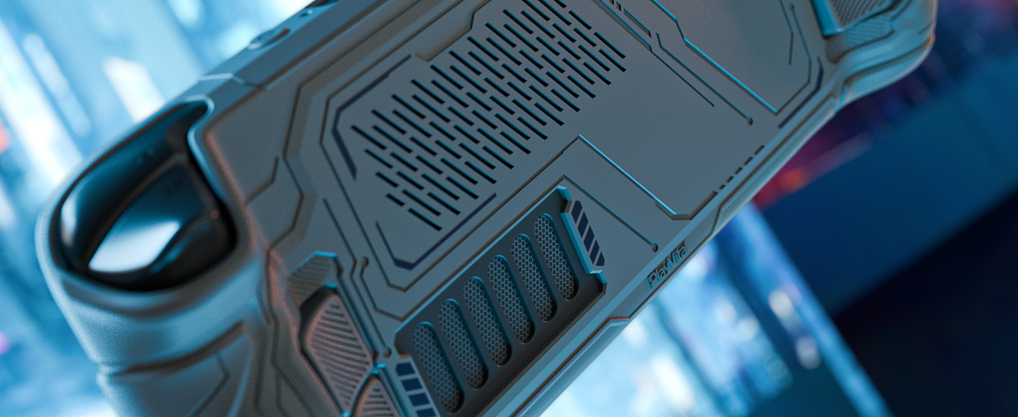 PlayVital Mecha Protective Case for Steam Deck