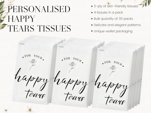 Wedding Tissues Packs