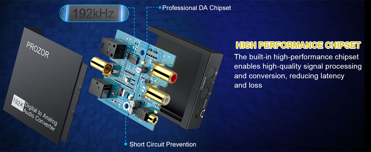 Built-in Audio Amplifier Chip: Equipped with a professional audio amplifier chip,uprated volume out