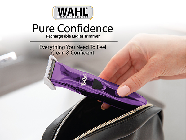 Wahl Pure Confidence Ladies Rechargeable Trimmer Travel Bag Cordless Woman Female