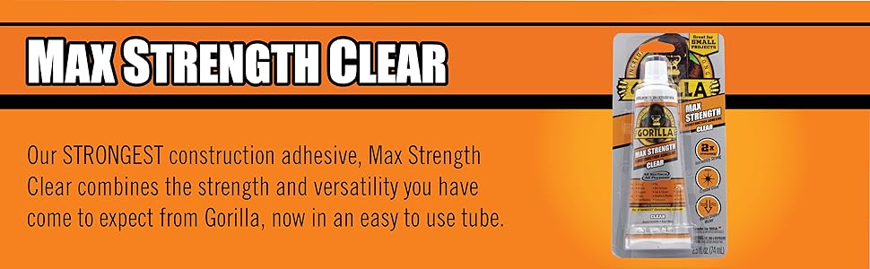 Our strongest construction adhesive max strength clear combines strength and versatility you have co