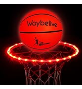 Waybelive LED Basketball Hoop Lights, Remote Control Basketball Rim LED Light, 16 Color Change by...