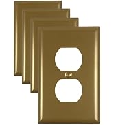 Kisrvopn Metal Electrical Outlet Covers, Light Switch Cover Wall Plates, Mid Size Thicker Switch ...